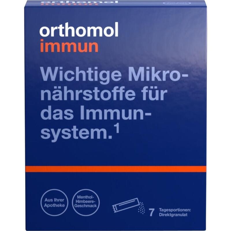 Orthomol Immun Direktgranulat Menthol-Himbeere (7 Stk)