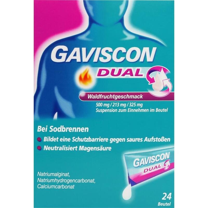GAVISCON DUAL Waldfrucht 500mg/213mg/325mg SUE