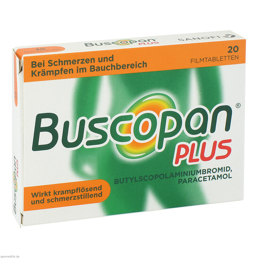 Buscopan PLUS Filmtabletten bei Bauchschmerzen & Regelschmerzen (20 stk)