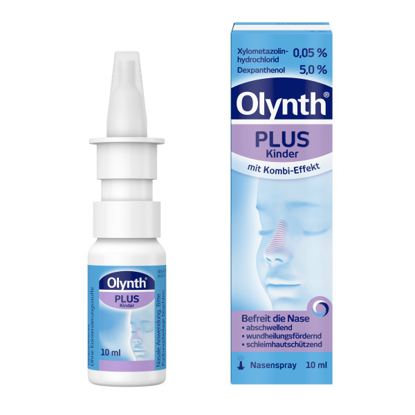 Olynth Plus 0,05 % / 5 % Nasenspray für Kinder von 2 bis 6 Jahre (10 ml)