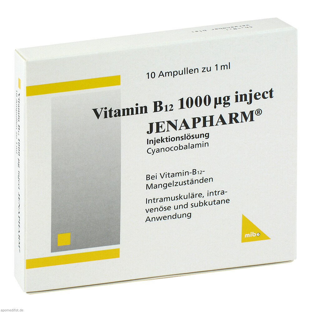 VITAMIN B12 1.000 ¼g Inject Jenapharm Ampullen
