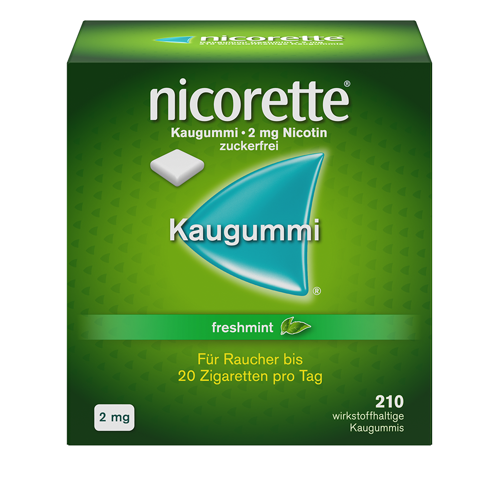 Nicorette Kaugummi 2 mg freshmint (210 Stk)