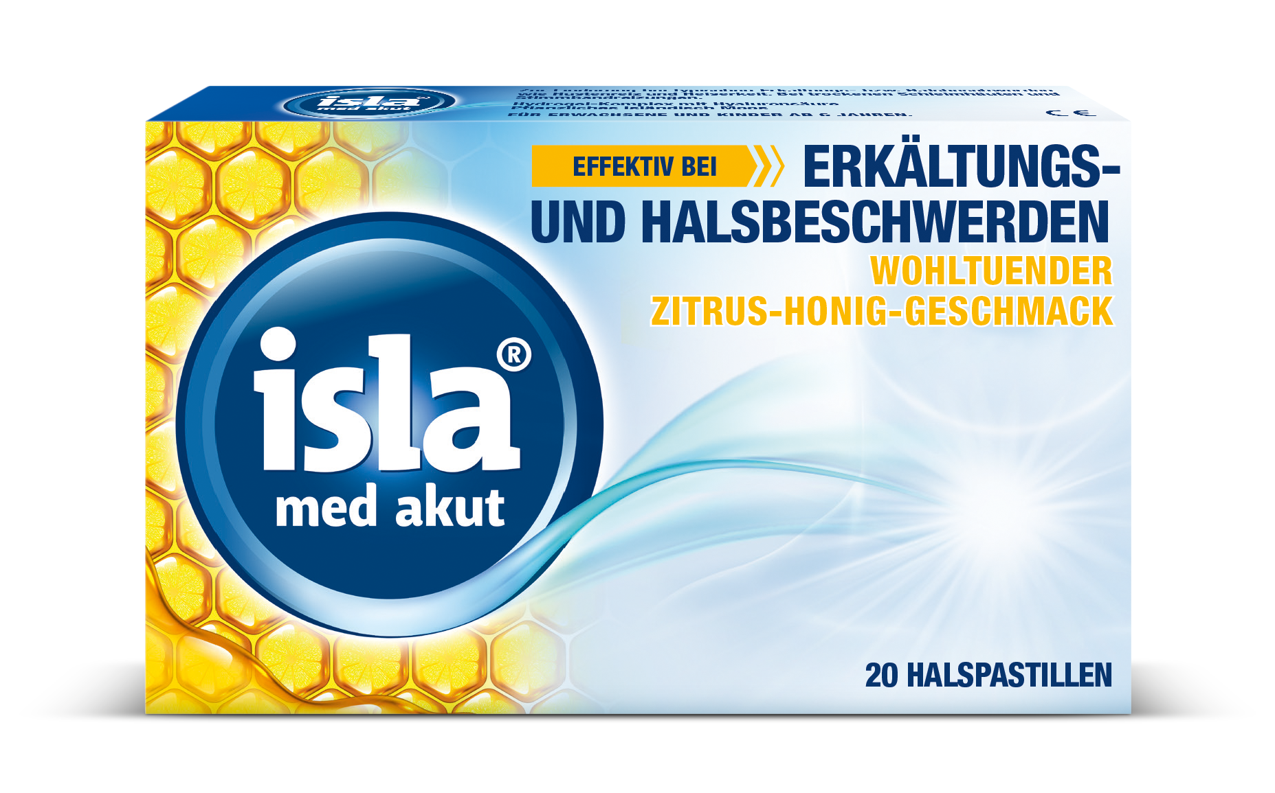 Isla Med akut Zitrus-Honig Pastillen (20 Stk)
