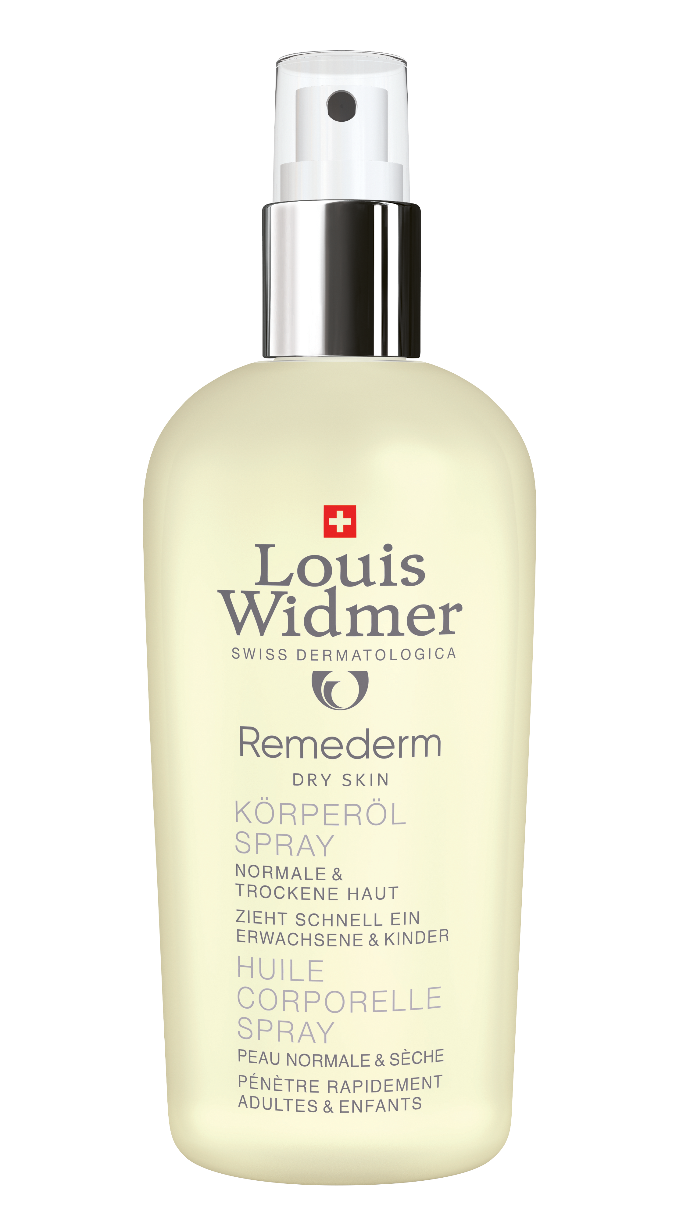 WIDMER Remederm Körperöl Spray leicht parfüm.