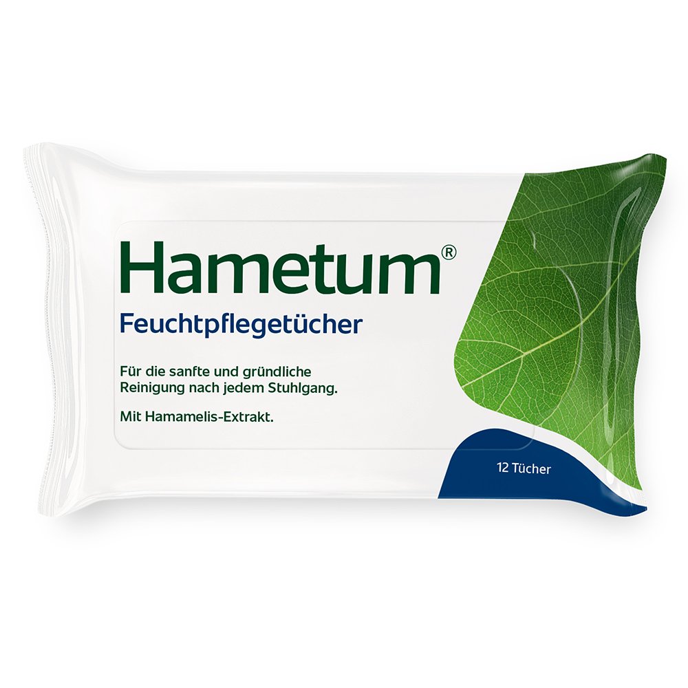 Hametum Feuchtpflegetücher mit Hamamelis (12 stk)