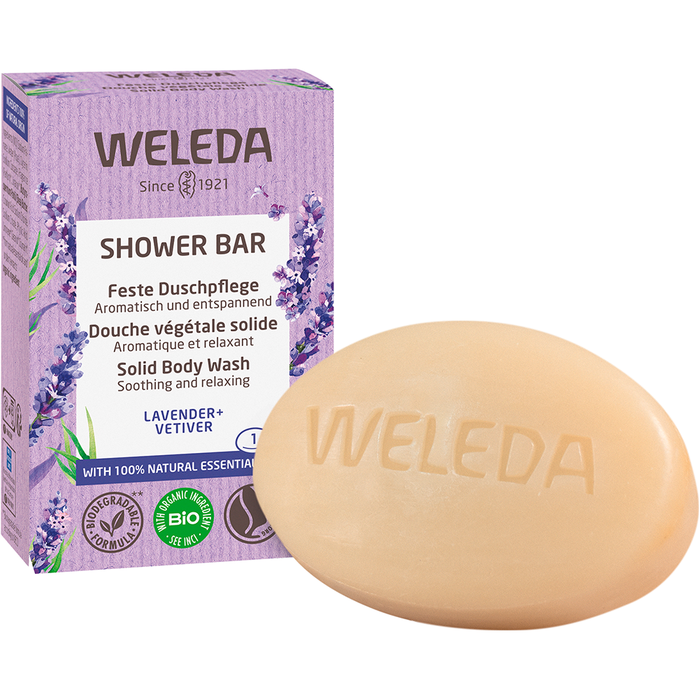 Weleda Feste Duschpflege Lavender+Vetiver (75 g)