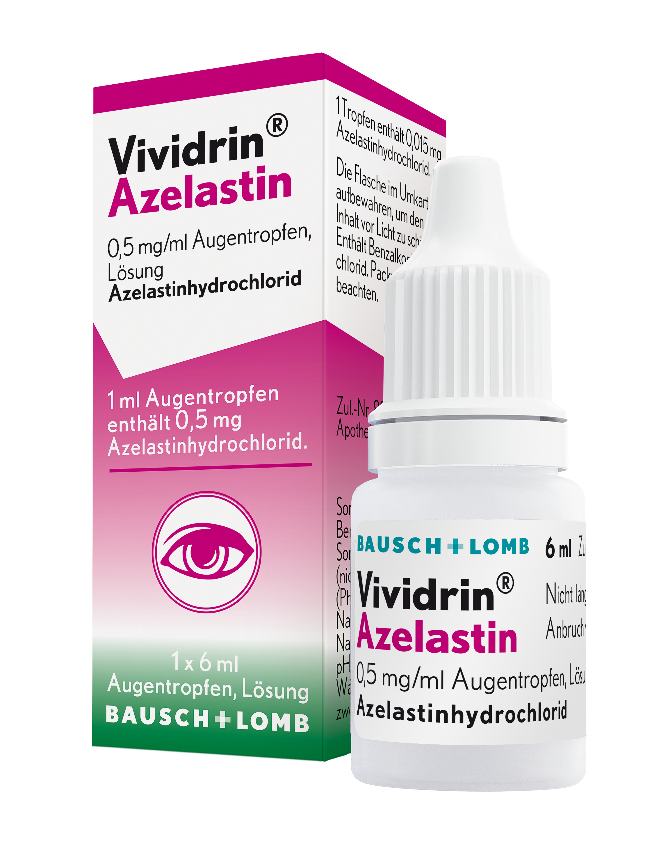 VIVIDRIN Azelastin 0,5 mg/ml Augentropfen