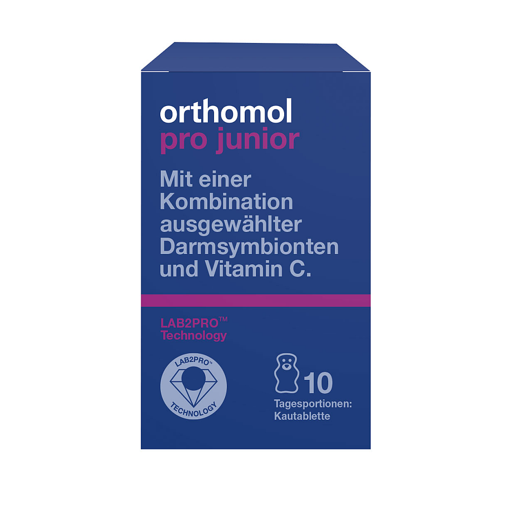 Orthomol Pro junior Kautablette Erdbeere (10 Stk)