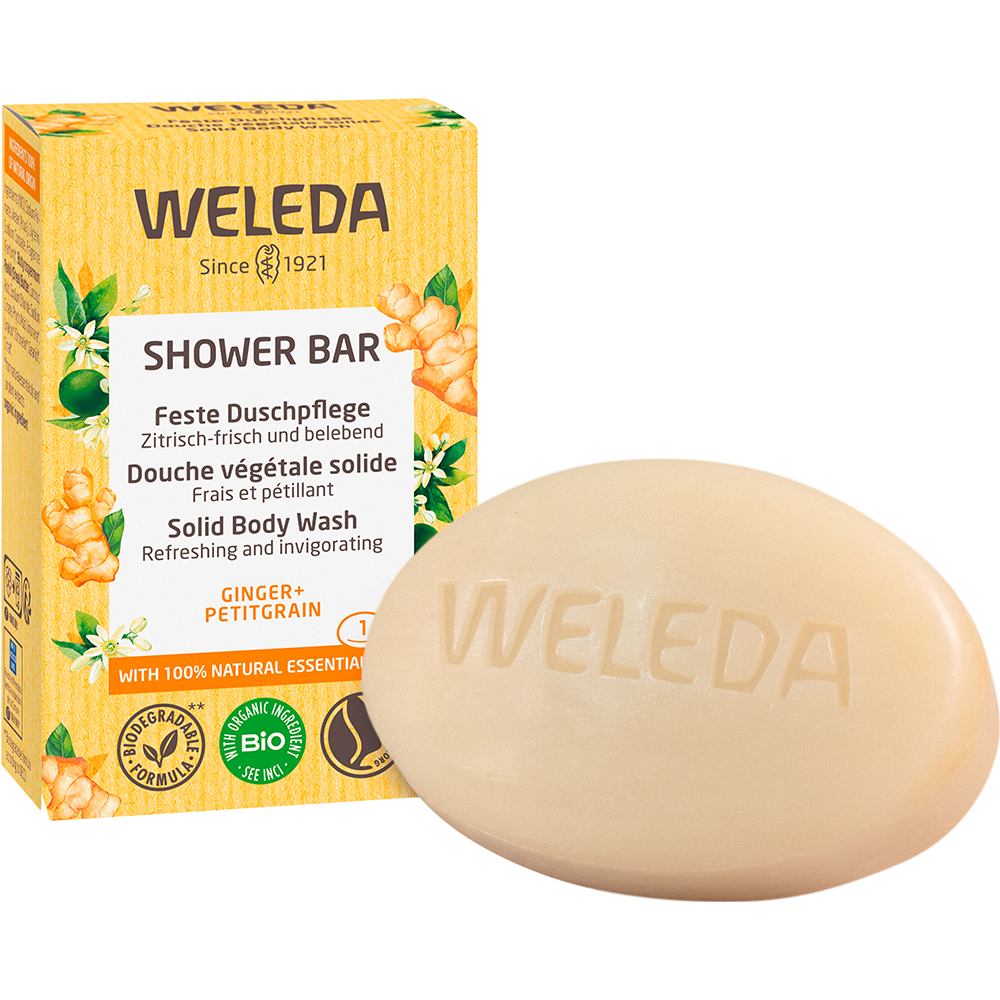 Weleda Feste Duschpflege Ginger+Petitgrain (75 g)