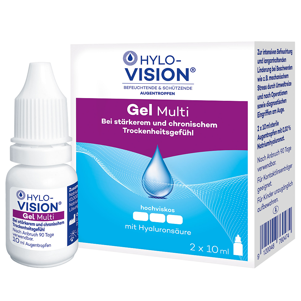 HYLO-VISION Gel Multi Augentropfen (2x10 ml)