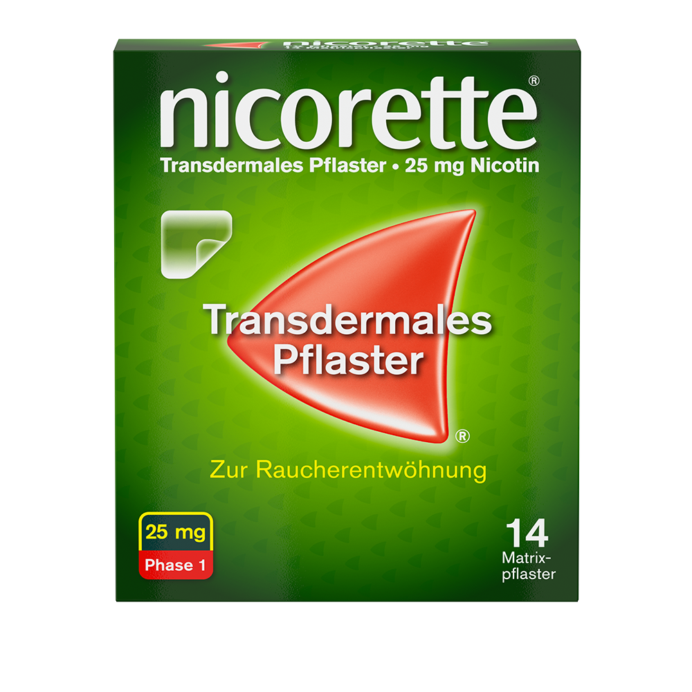 Nicorette TX Pflaster 25 mg (14 Stk)