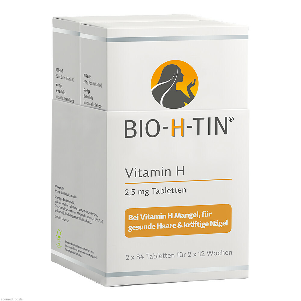 BIO-H-TIN Vitamin H 2,5 mg für 2x12 Wochen Tabl.