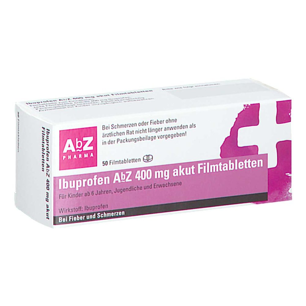 Ibuprofen Abz 400 Mg Akut (50 stk)