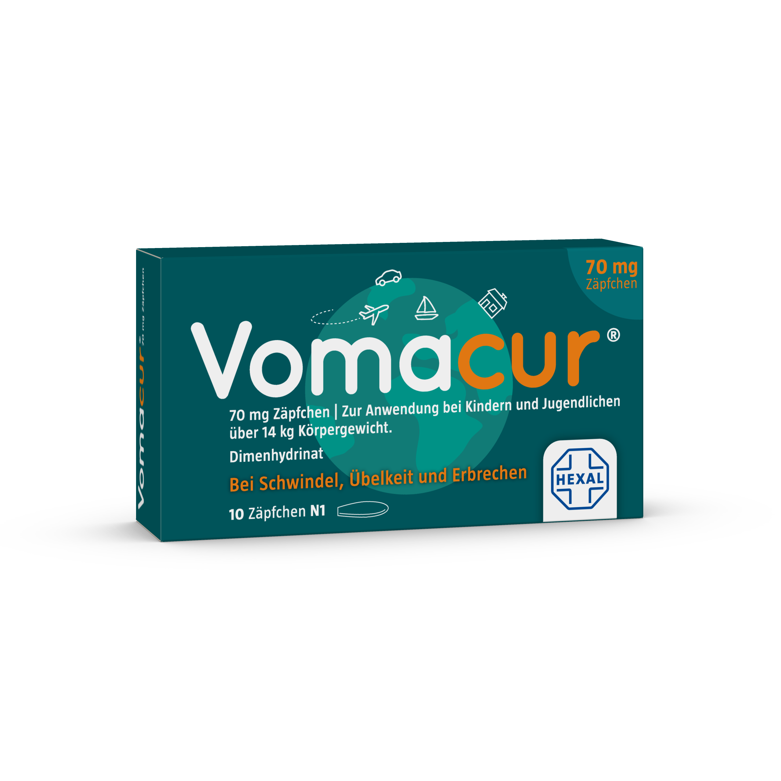 Vomacur 70 mg Zäpfchen (10 Stk)