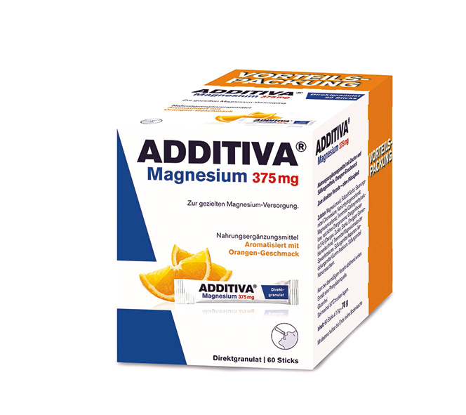 Additiva Magnesium 375 mg Sticks Orange (60 Stk)