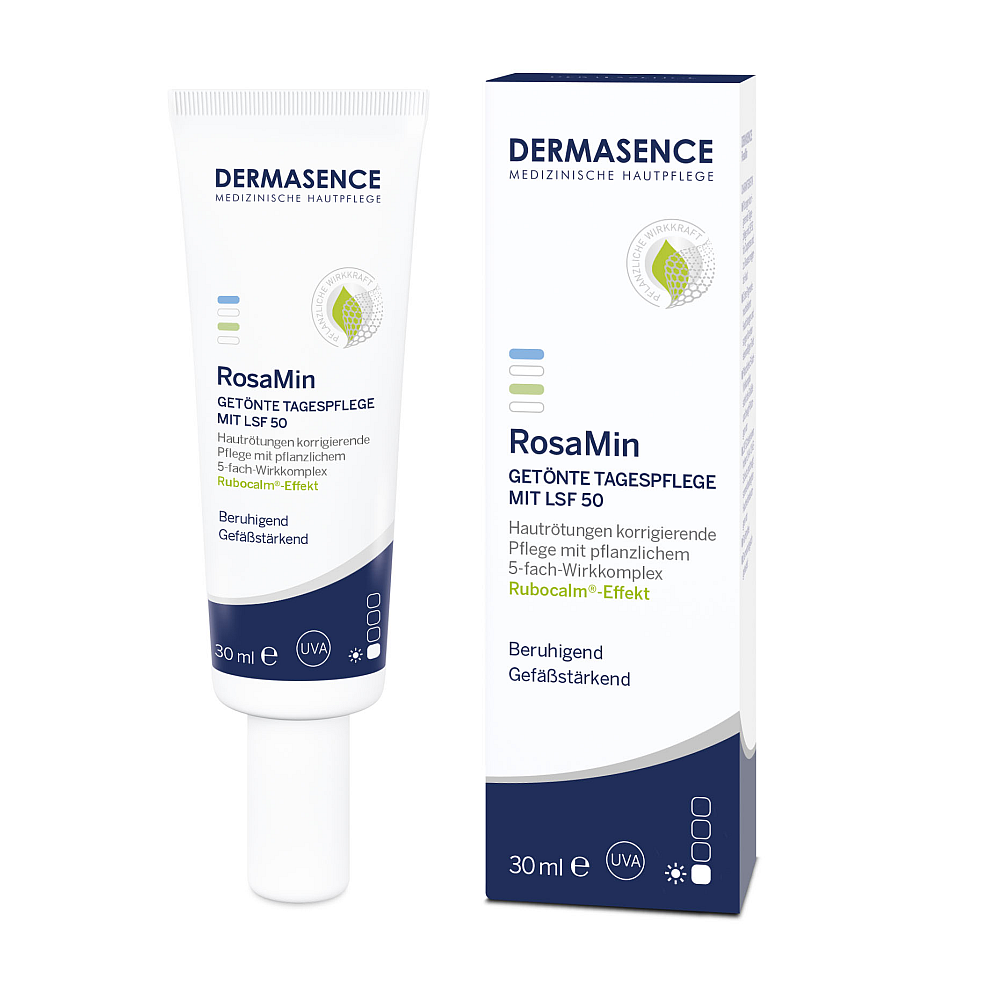 Dermasence RosaMin Getönte Tagespflege mit LSF 50 (30 ml)