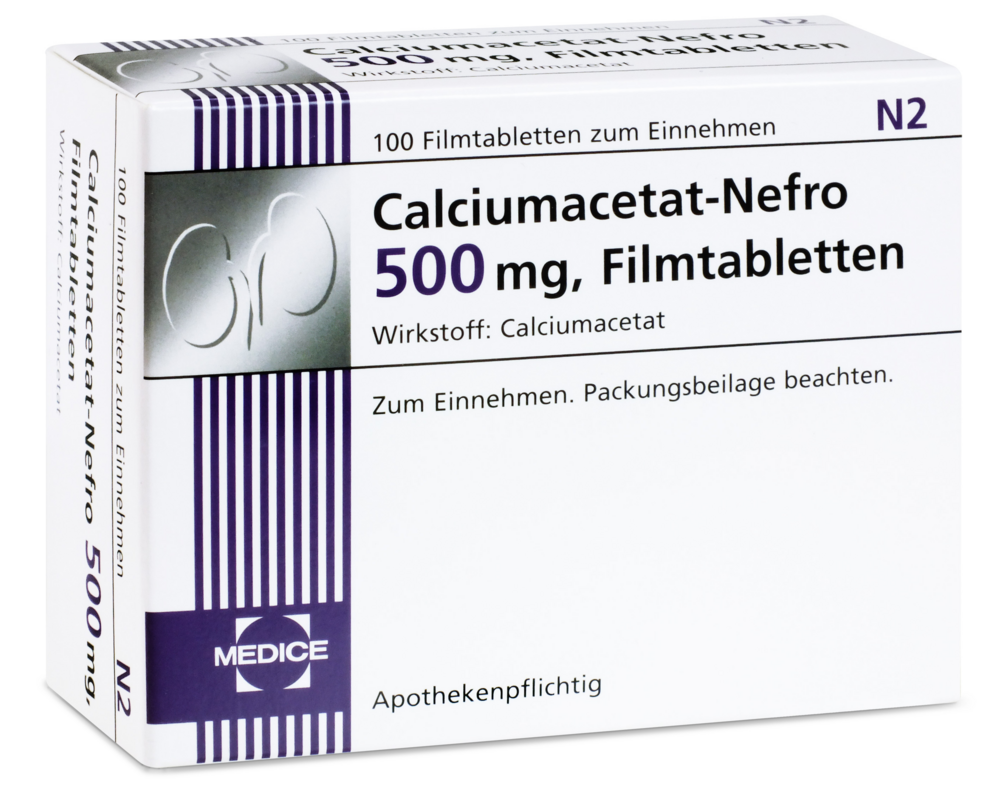 Calciumacetat-Nefro 500 mg (100 Stk)