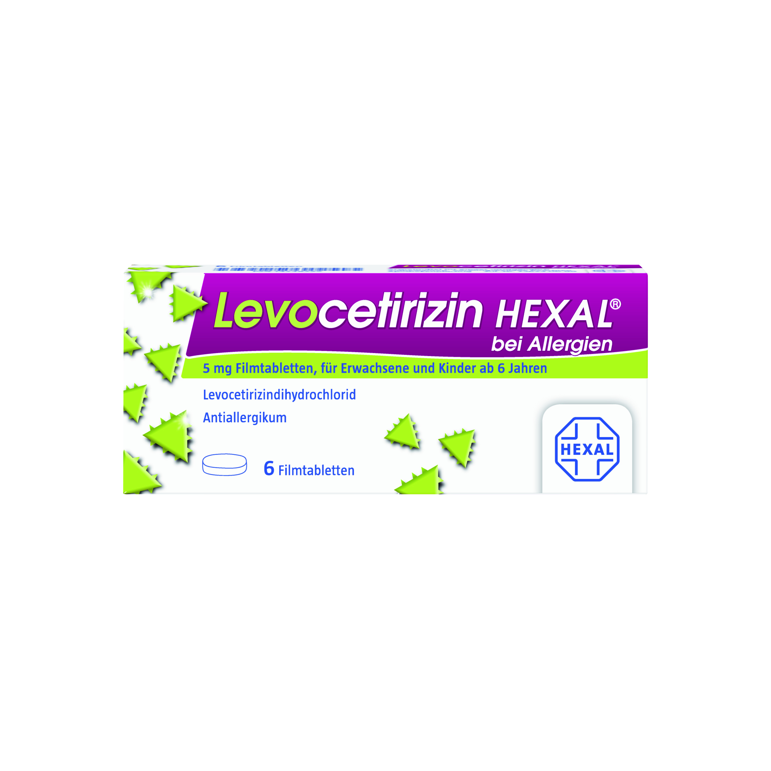 Levocetirizin Hexal bei Allergien 5 mg Filmtabletten (6 Stk)