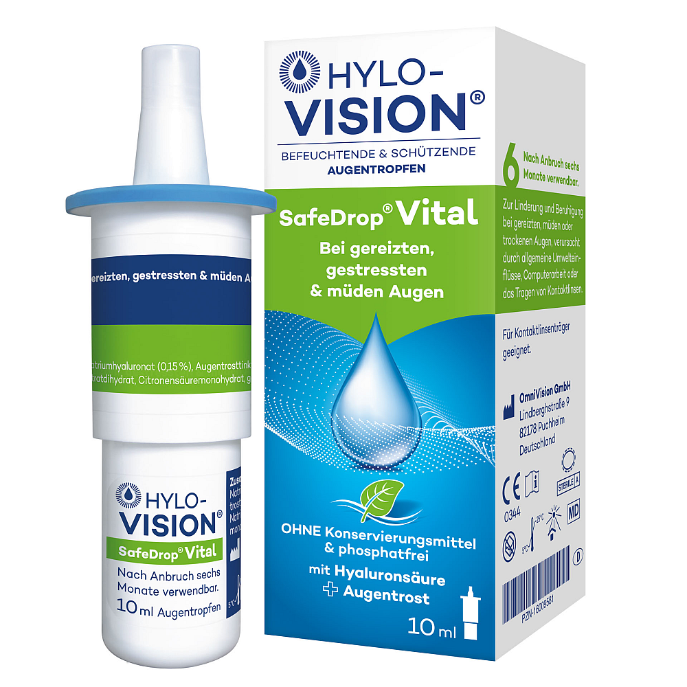 Hylo-Vision Safedrop Vital Augentropfen (10 ml)