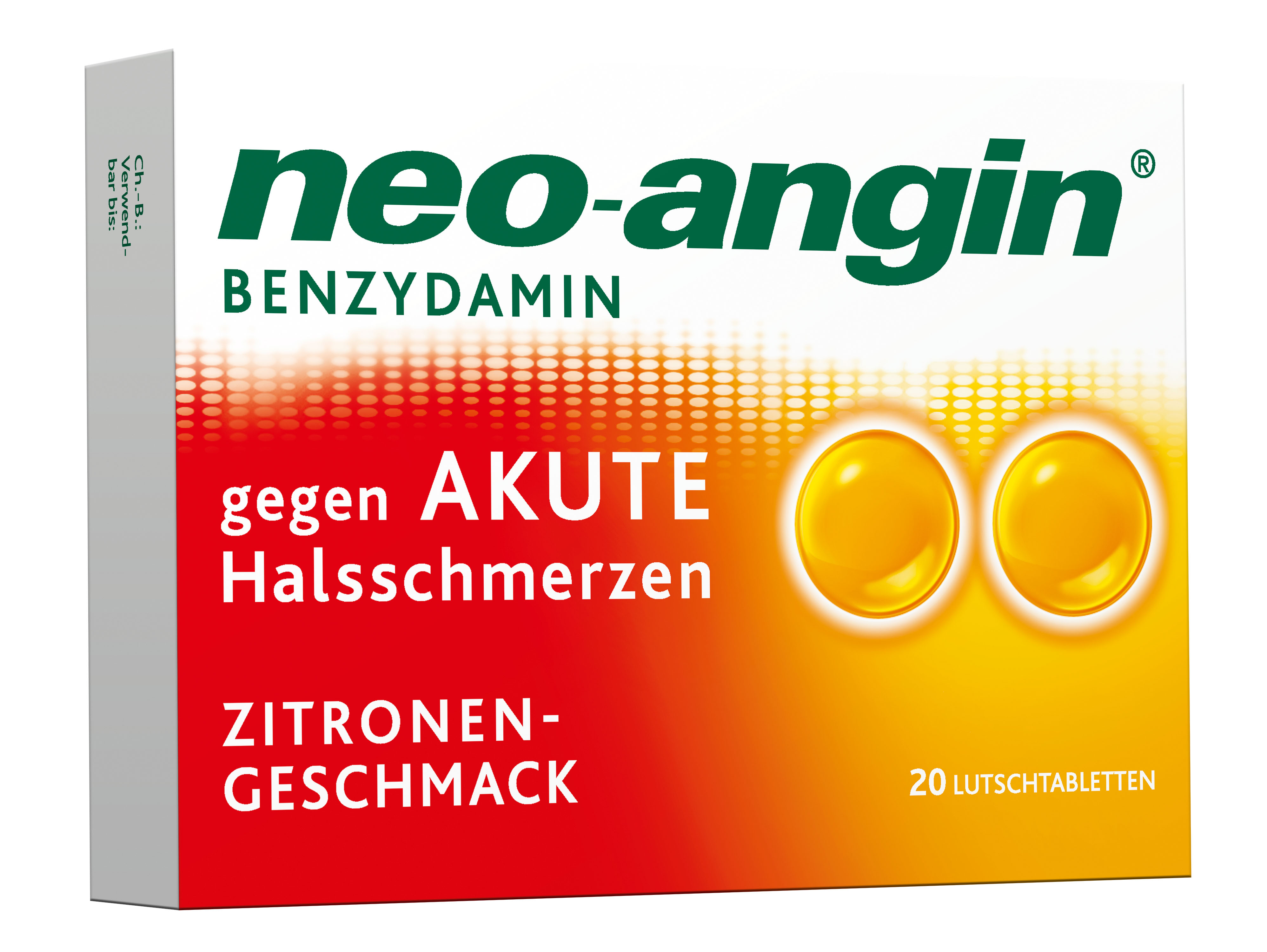 Neo-Angin Benzydamin akute Halsschmerzen Zitrone (20 Stk)