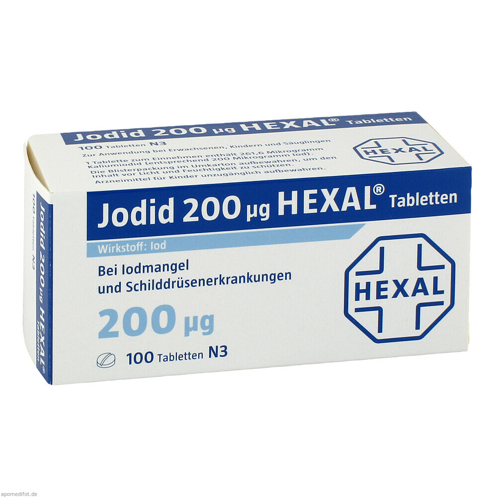 Jodid 200μg HEXAL (100 Stk)