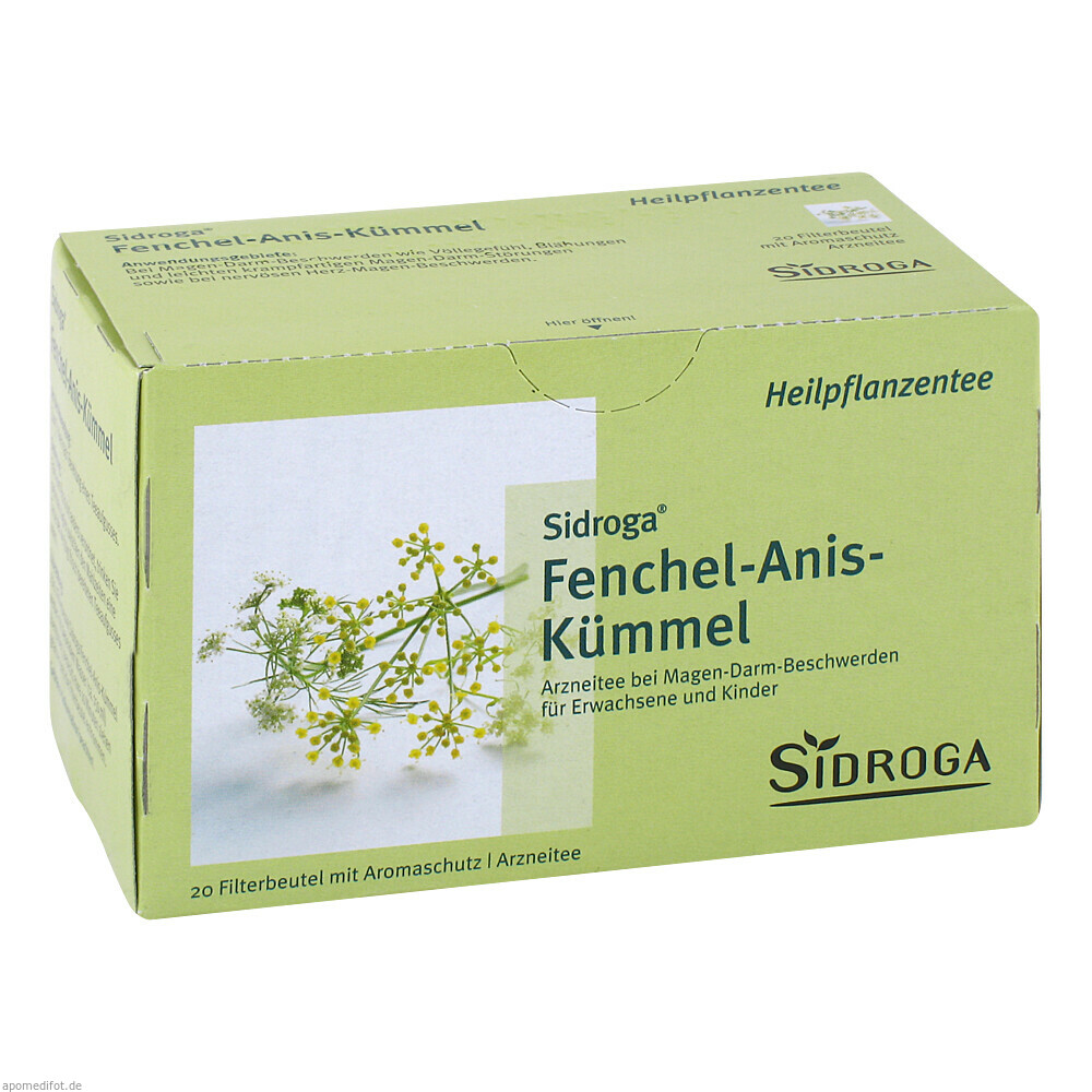 SIDROGA Fenchel Anis Kümmel Tee Filterbeutel