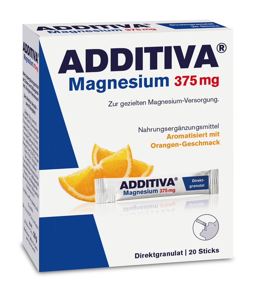 Additiva Magnesium 375 mg Sticks Orange (20 Stk)