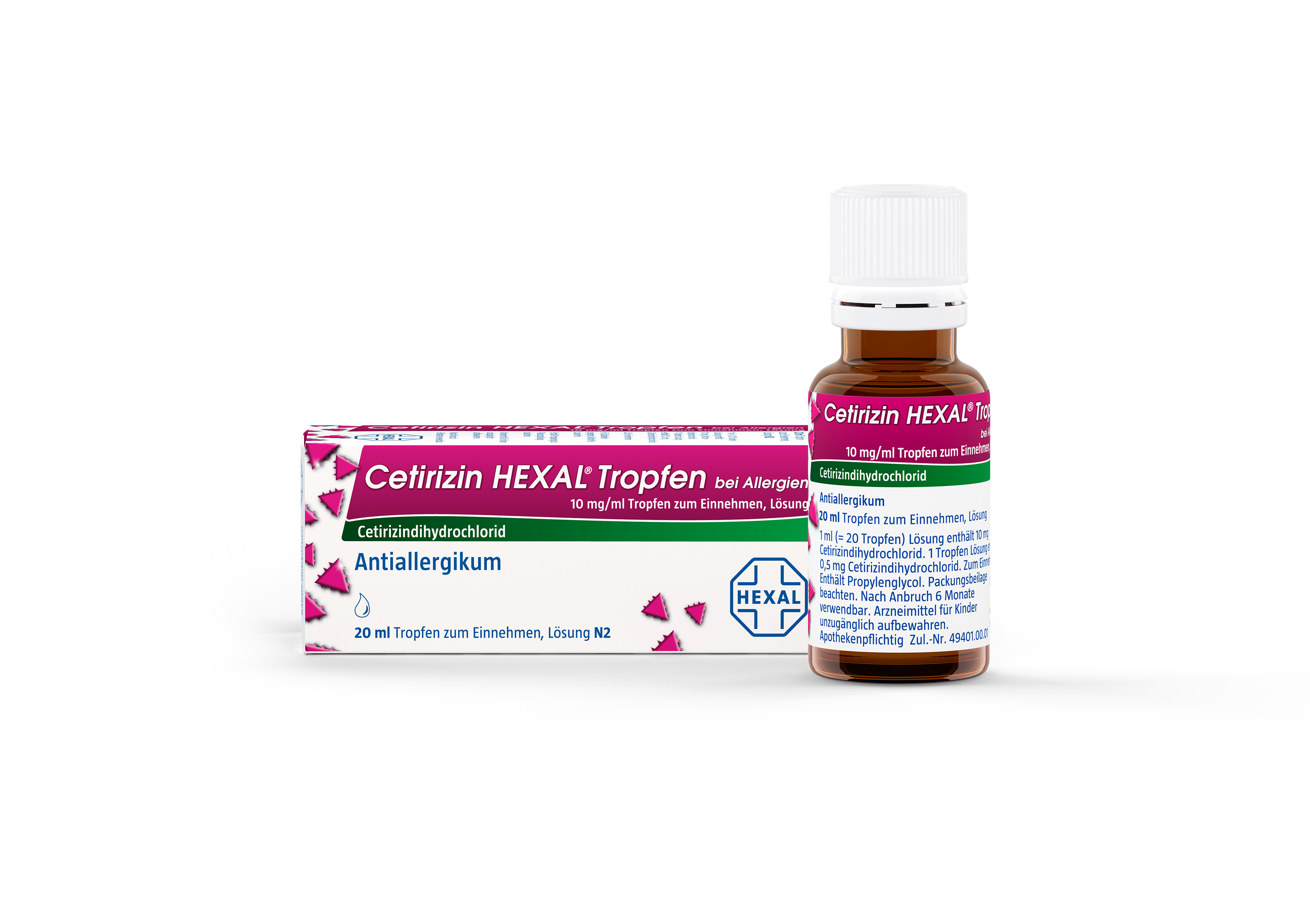 Cetirizin HEXAL bei Allergien 10mg/ml (20 ml)