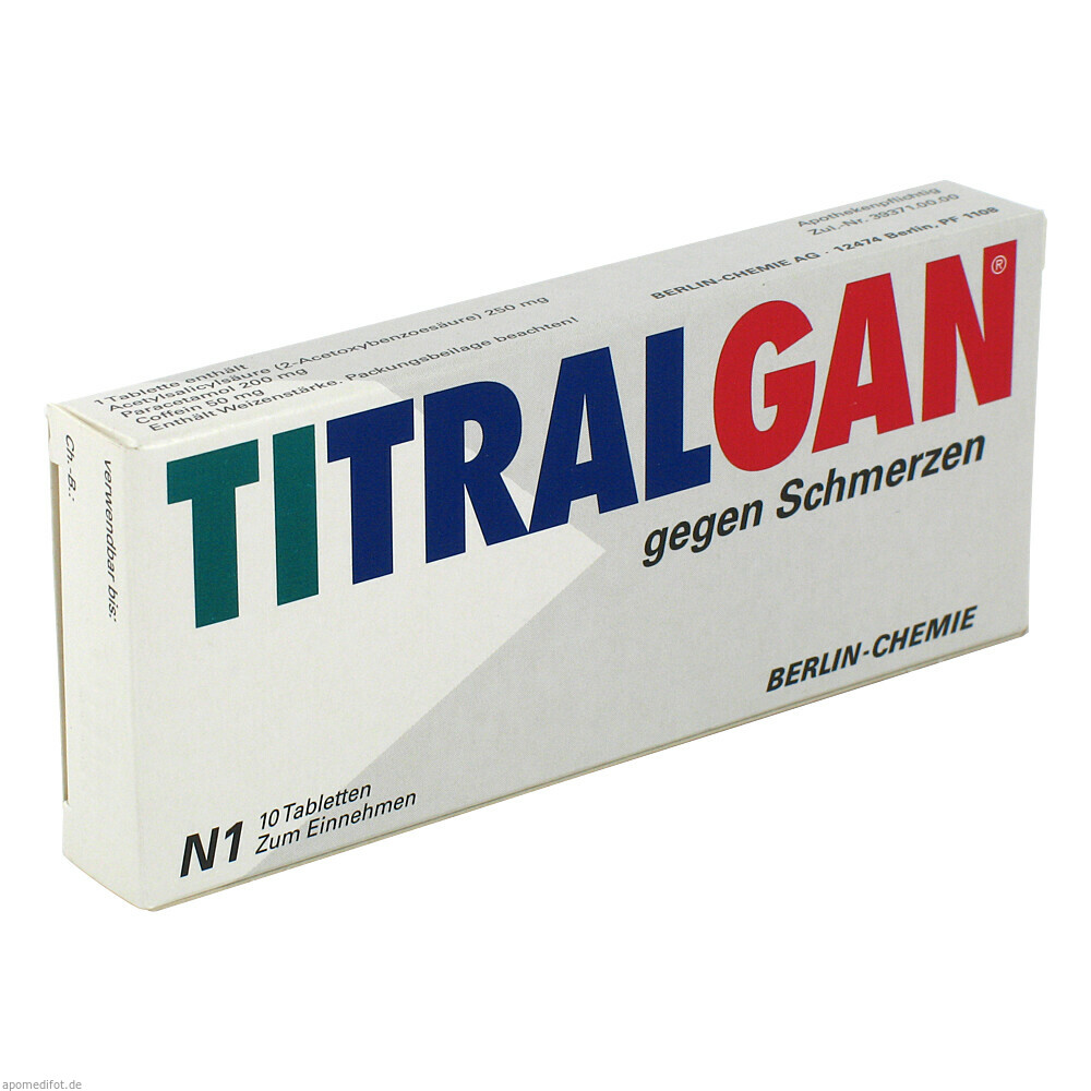 TITRALGAN Tabletten gegen Schmerzen