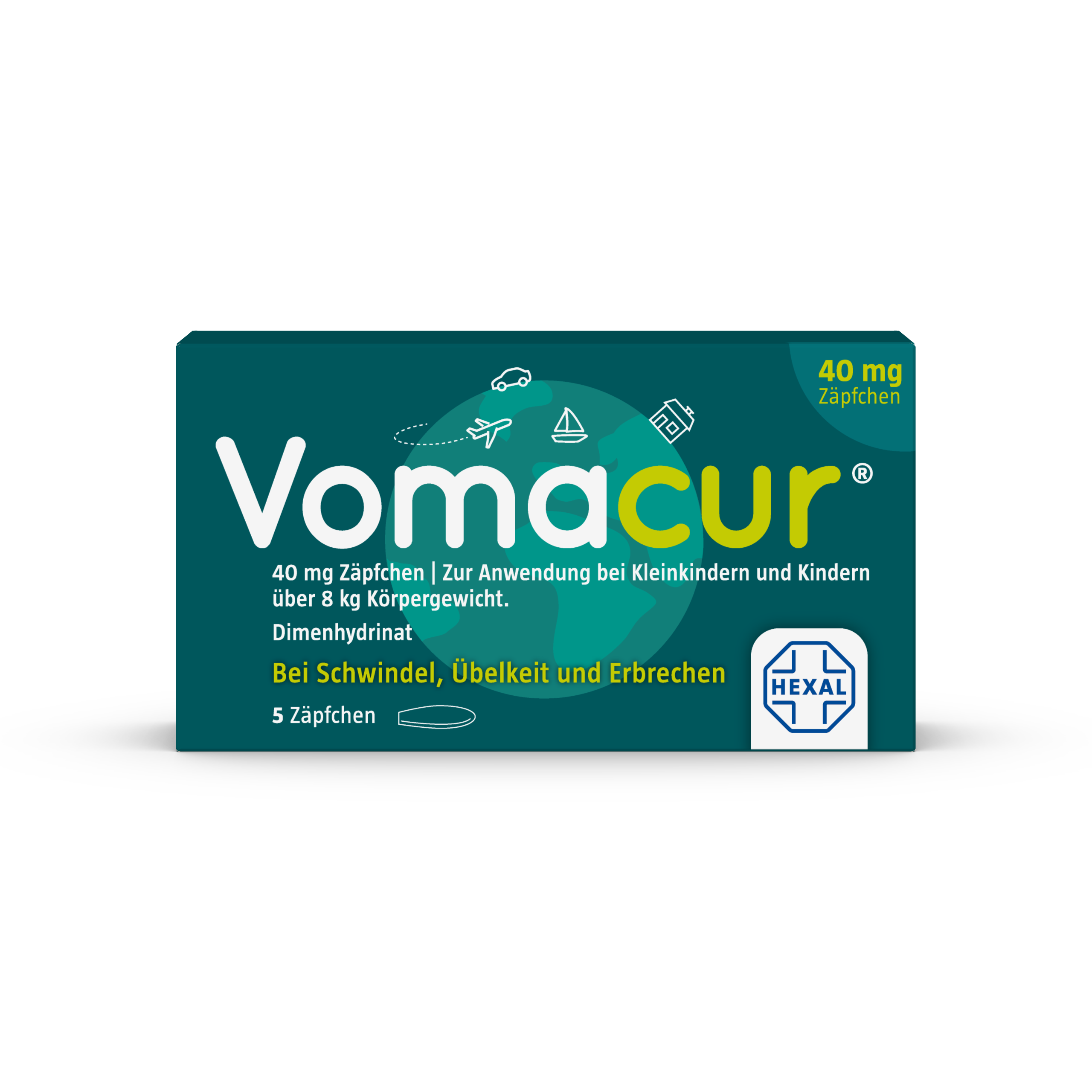 Vomacur 40 mg Zäpfchen (5 Stk)