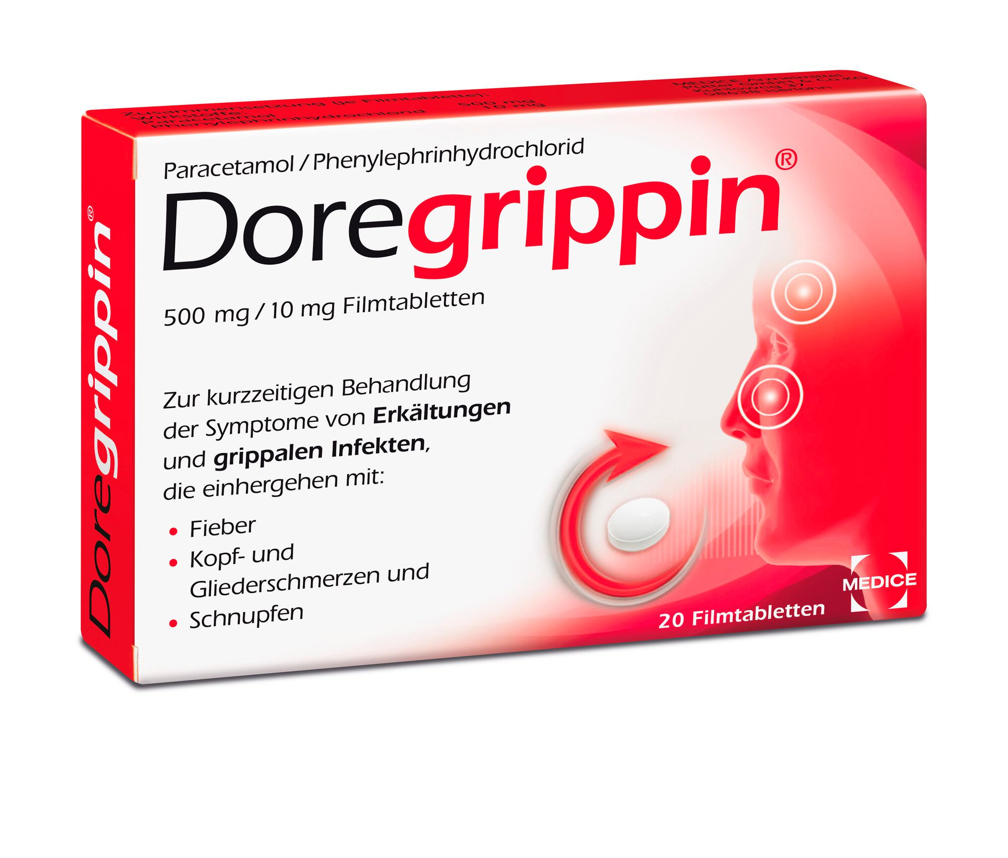 Doregrippin 500mg/10mg (20 Stk)