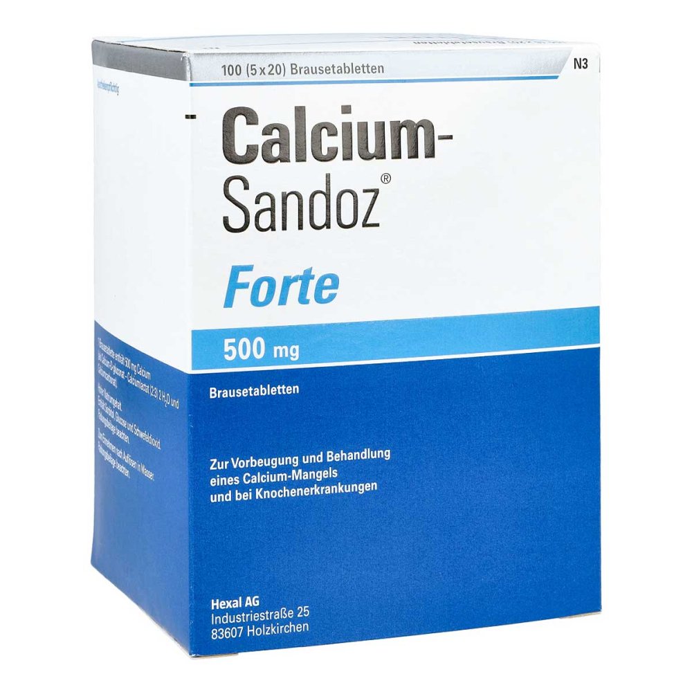 Calcium-Sandoz forte 500mg (5x20 Stk)