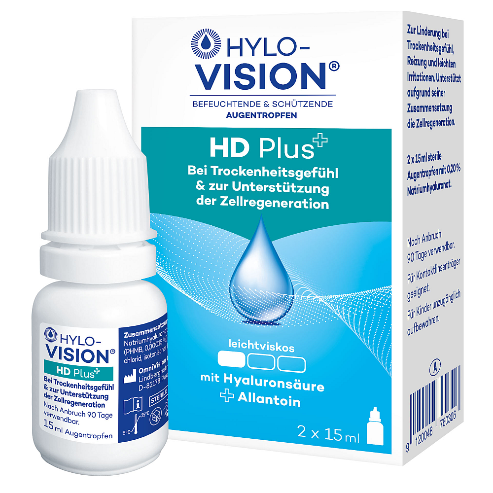Hylo-Vision HD Plus Augentropfen (2x15 ml)