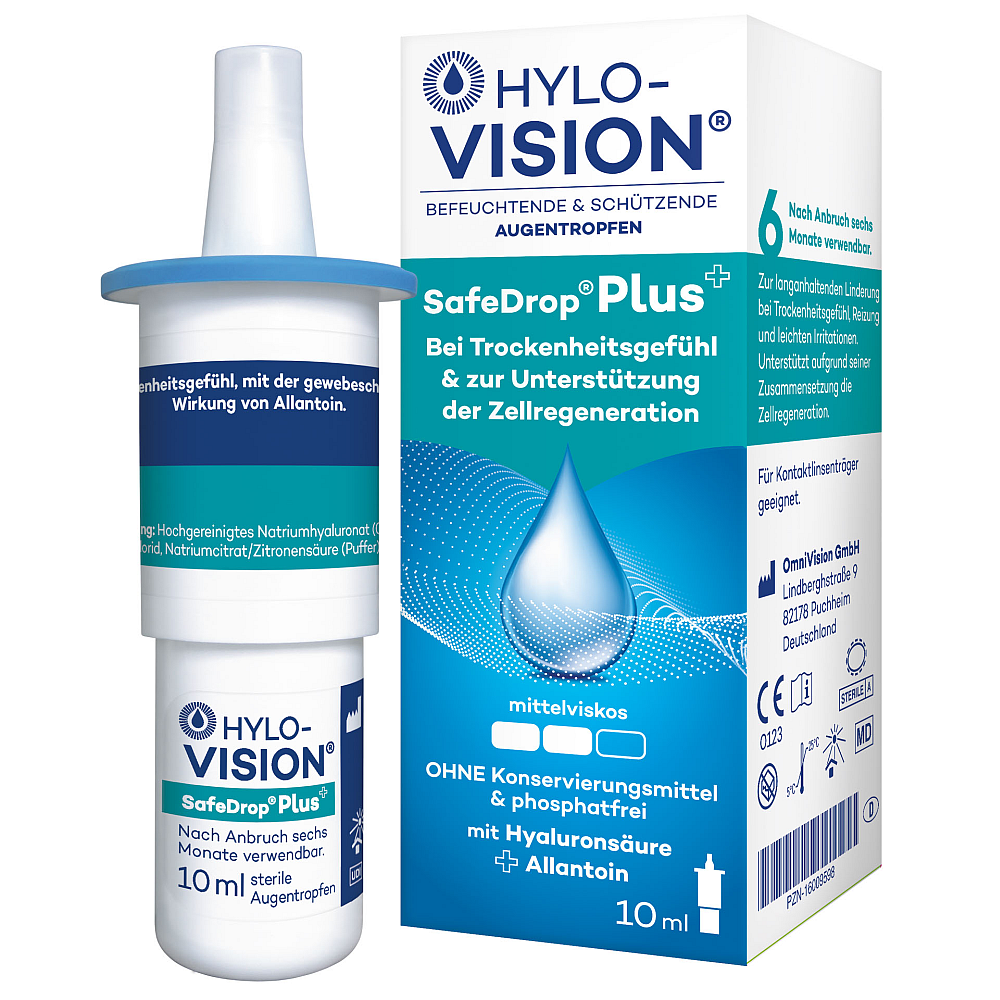Hylo-Vision Safedrop Plus Augentropfen (10 ml)