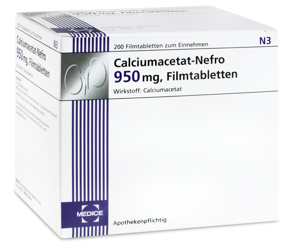 Calciumacetat-Nefro 950 mg (200 Stk)
