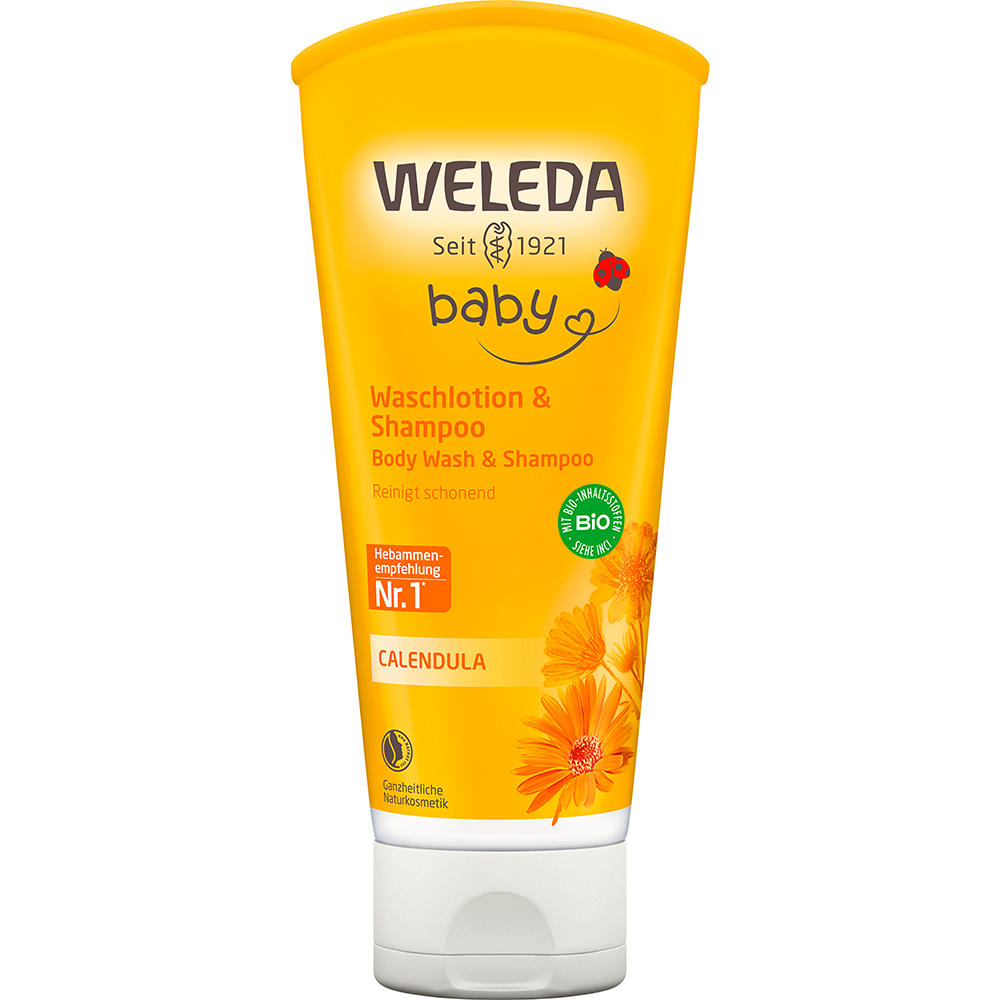 Weleda Calendula Waschlotion & Shampoo (200 ml)