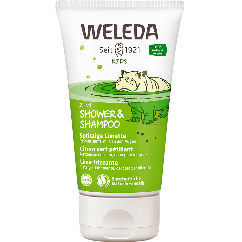 Weleda Kids 2in1 Shower & Shampoo Spritzige Limette (150 ml)