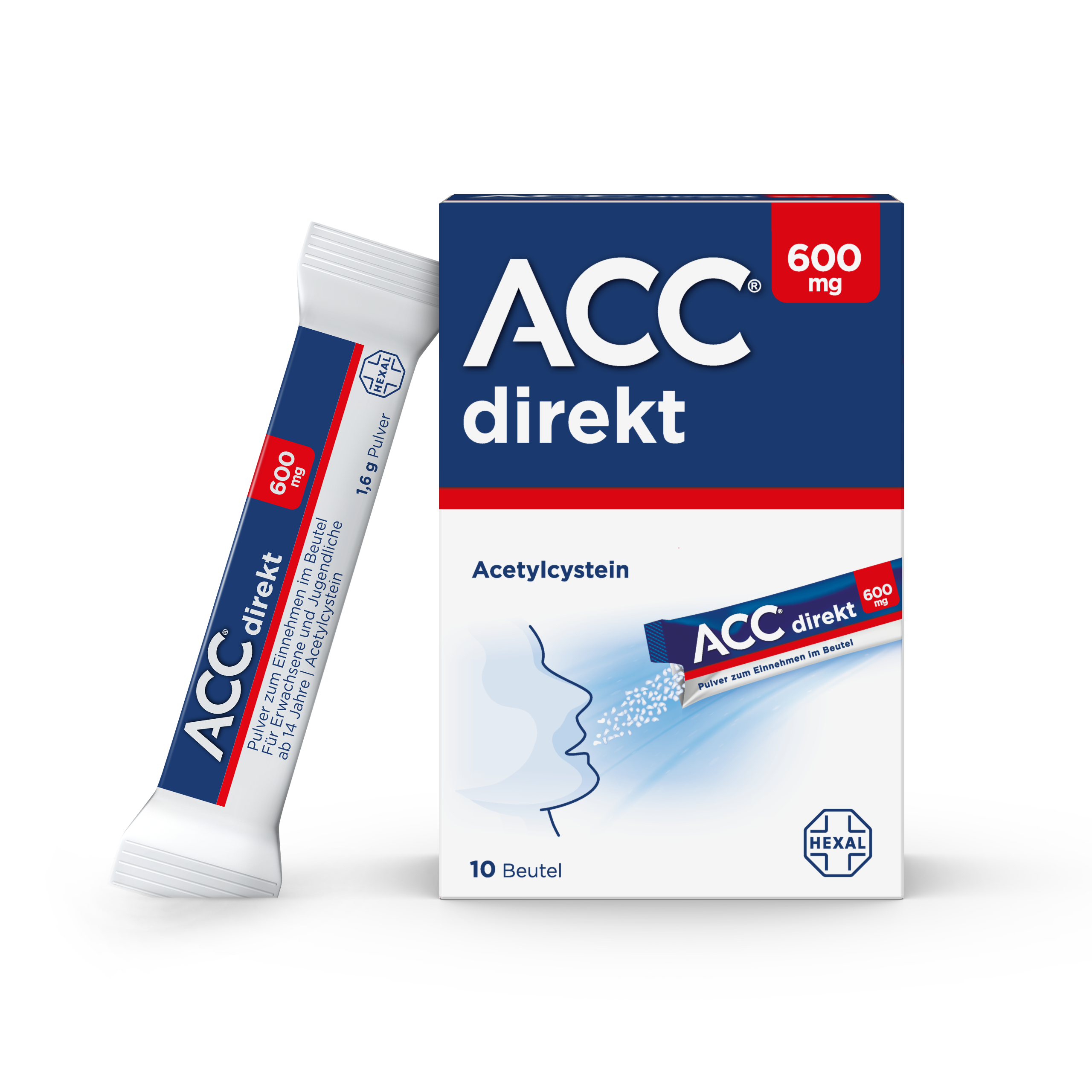 ACC direkt 600 mg Pulver zum Einnehmen im Beutel (10 Stk)