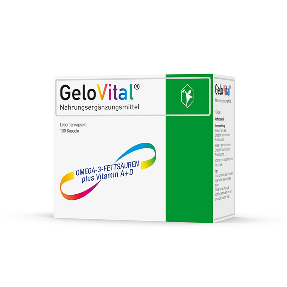 GeloVital Lebertrankapsel mit Vitamin A & D (100 Stk)