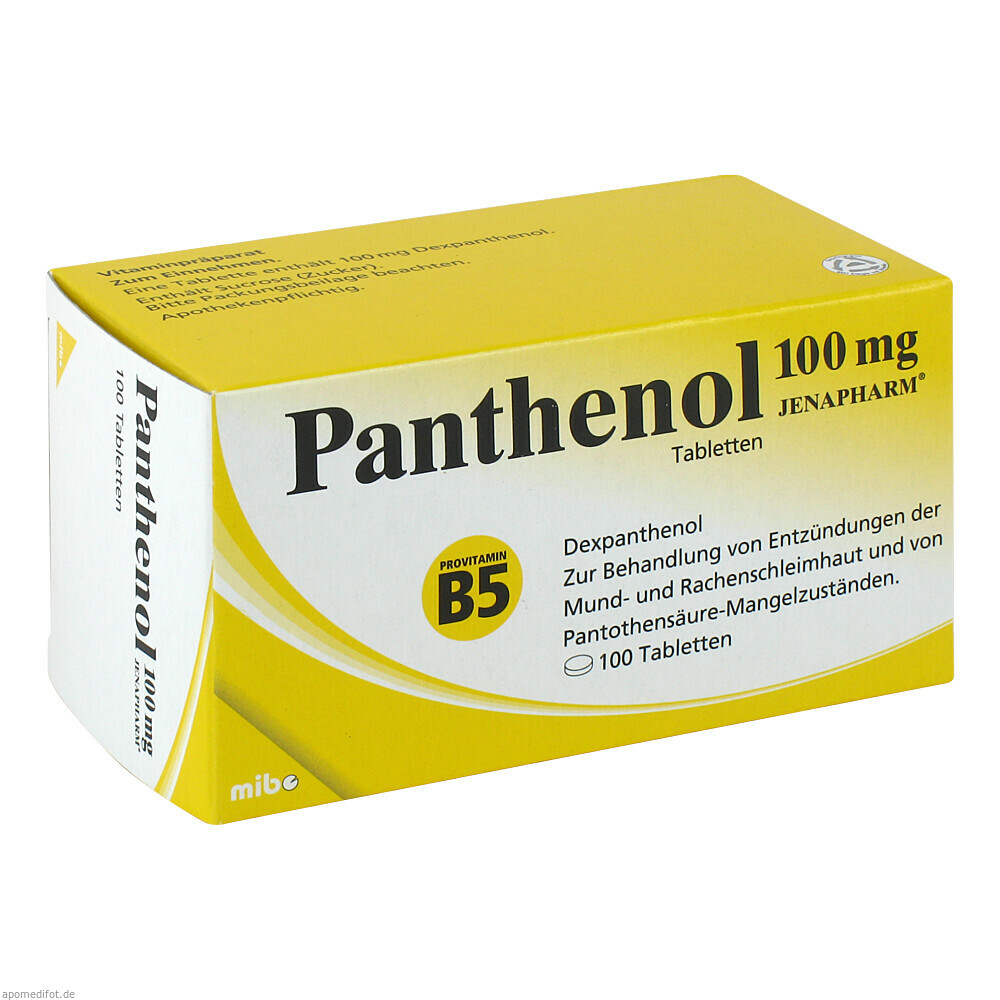 PANTHENOL 100 mg Jenapharm Tabletten