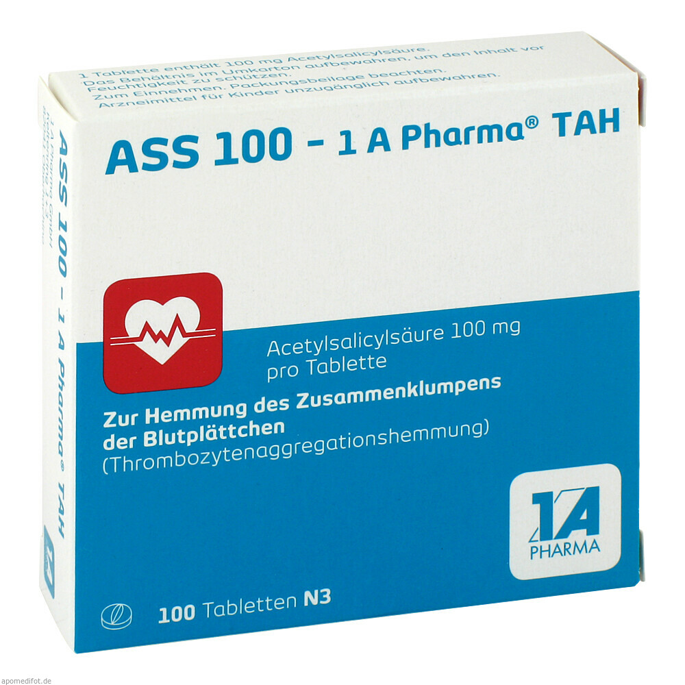 ASS 100-1A Pharma TAH (100 stk)