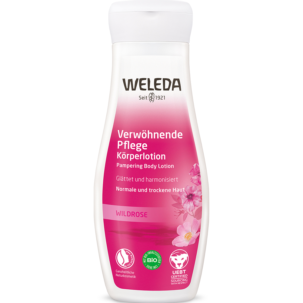 Weleda Verwöhnende Pflege Körperlotion Wildrose (200 ml)