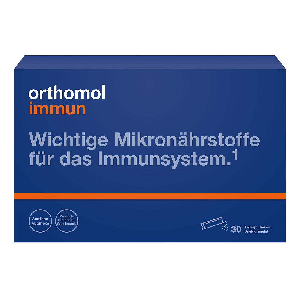 Orthomol Immun Direktgranulat Menthol-Himbeere (30 Stk)