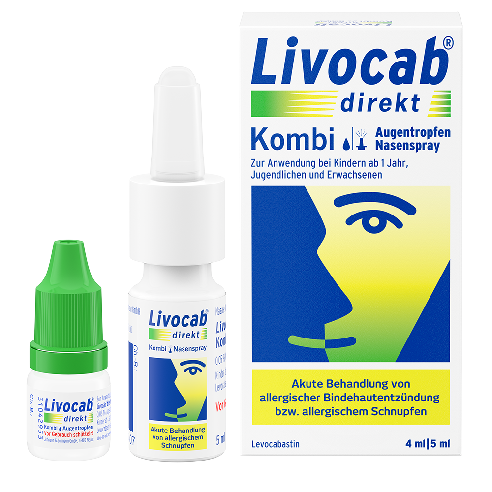 Livocab® direkt Kombi Augentropfen & Nasenspray (4ml & 5ml)