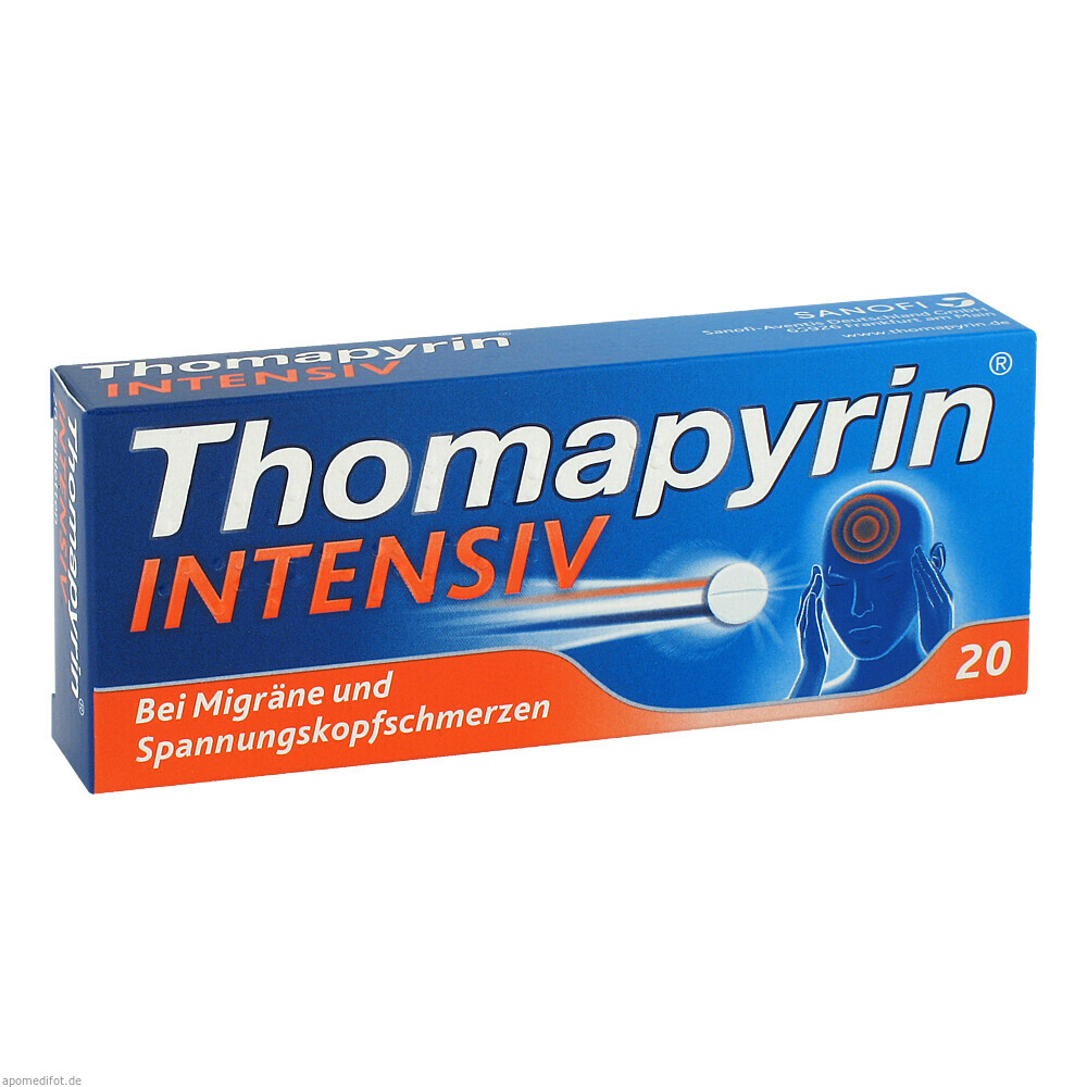 Thomapyrin INTENSIV bei Migräne & Kopfschmerzen (20 Stk)