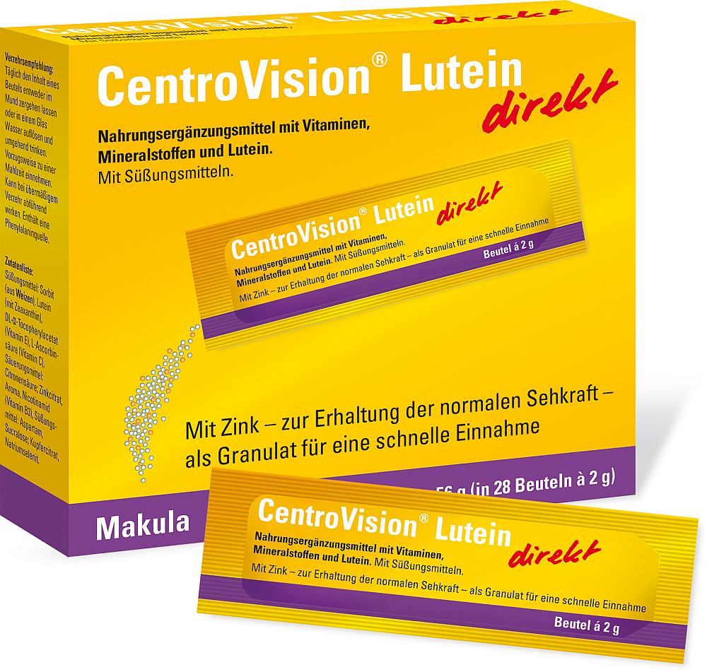 Centrovision Lutein direkt Granulat (28 Stk)