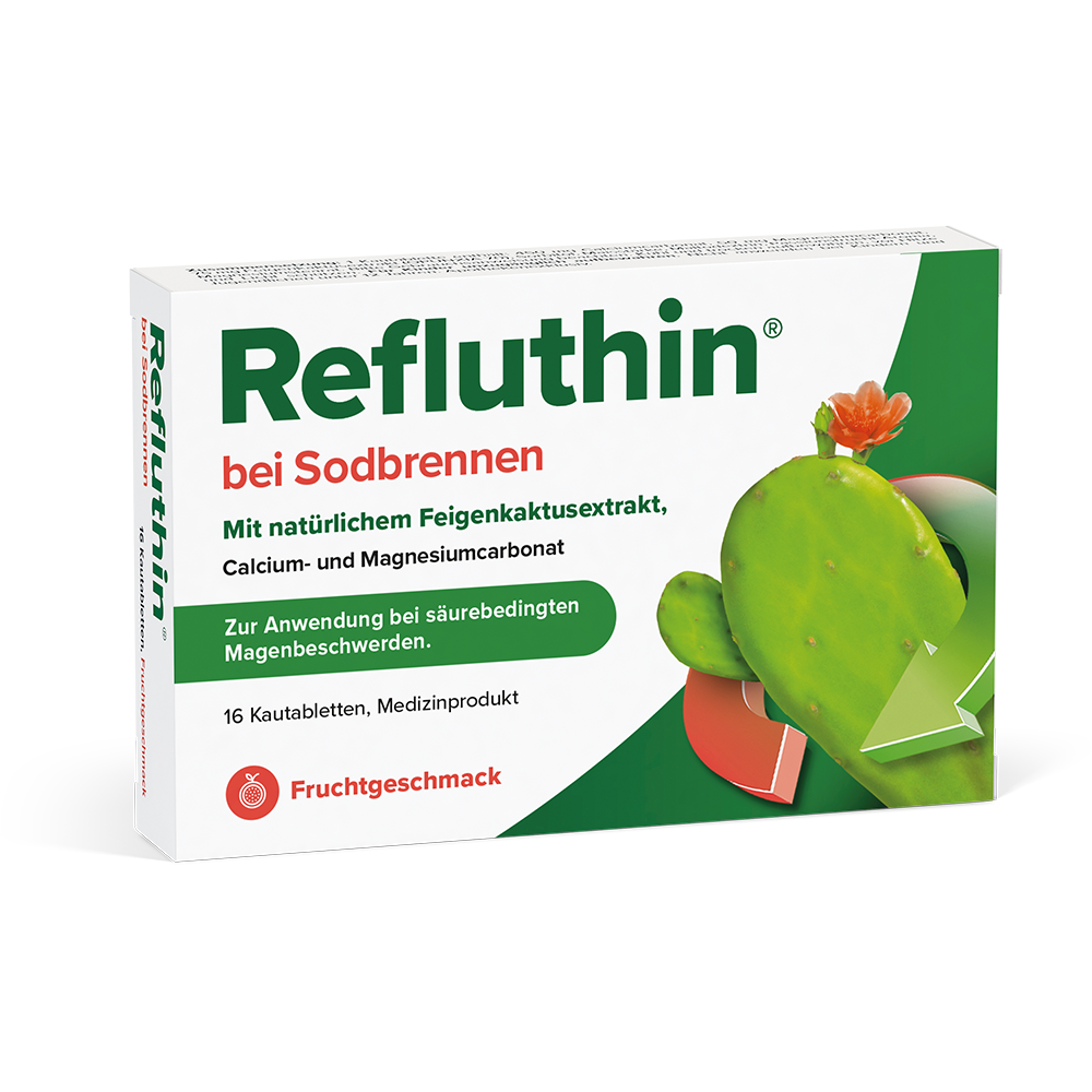 Refluthin bei Sodbrennen Kautabletten Frucht (16 Stk)
