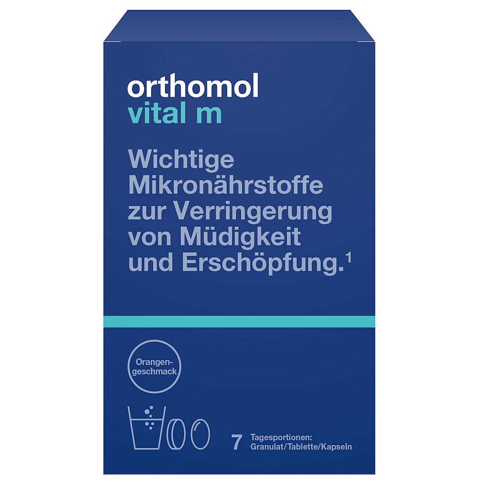 Orthomol Vital m Granulat/Tablette/Kapsel Orange (7 Stk)