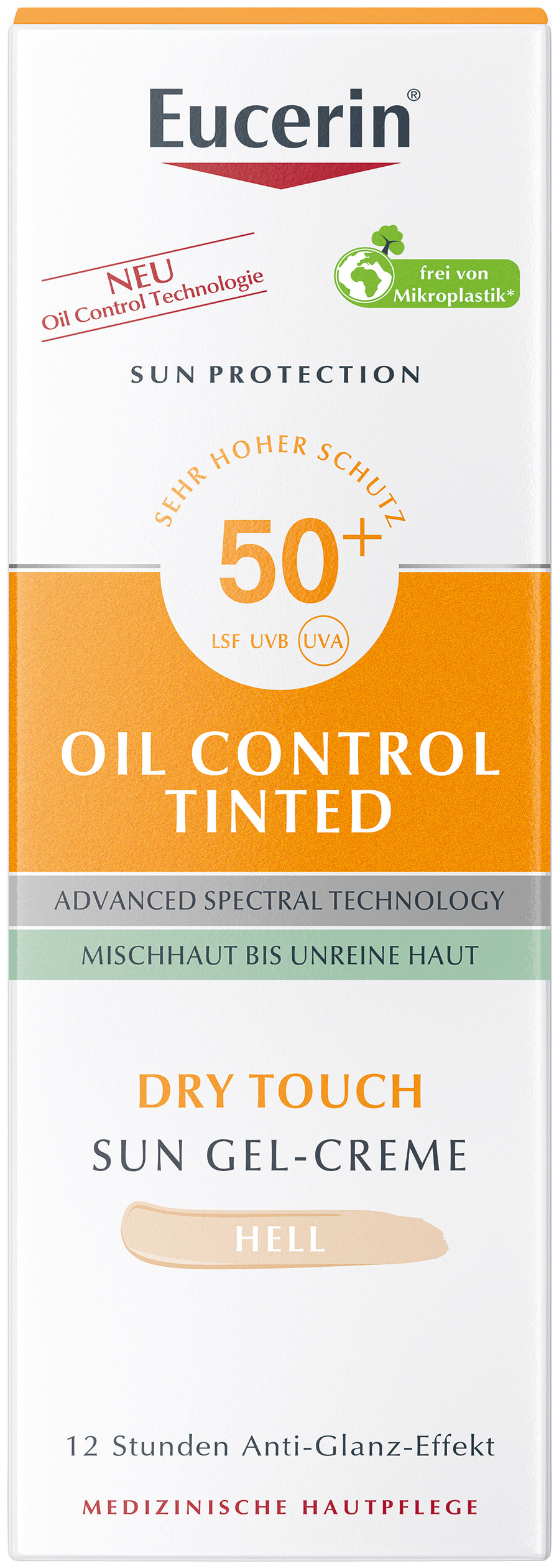 Eucerin Sun Oil Control Tinted Creme Lsf 50+ Hell (50 ml)