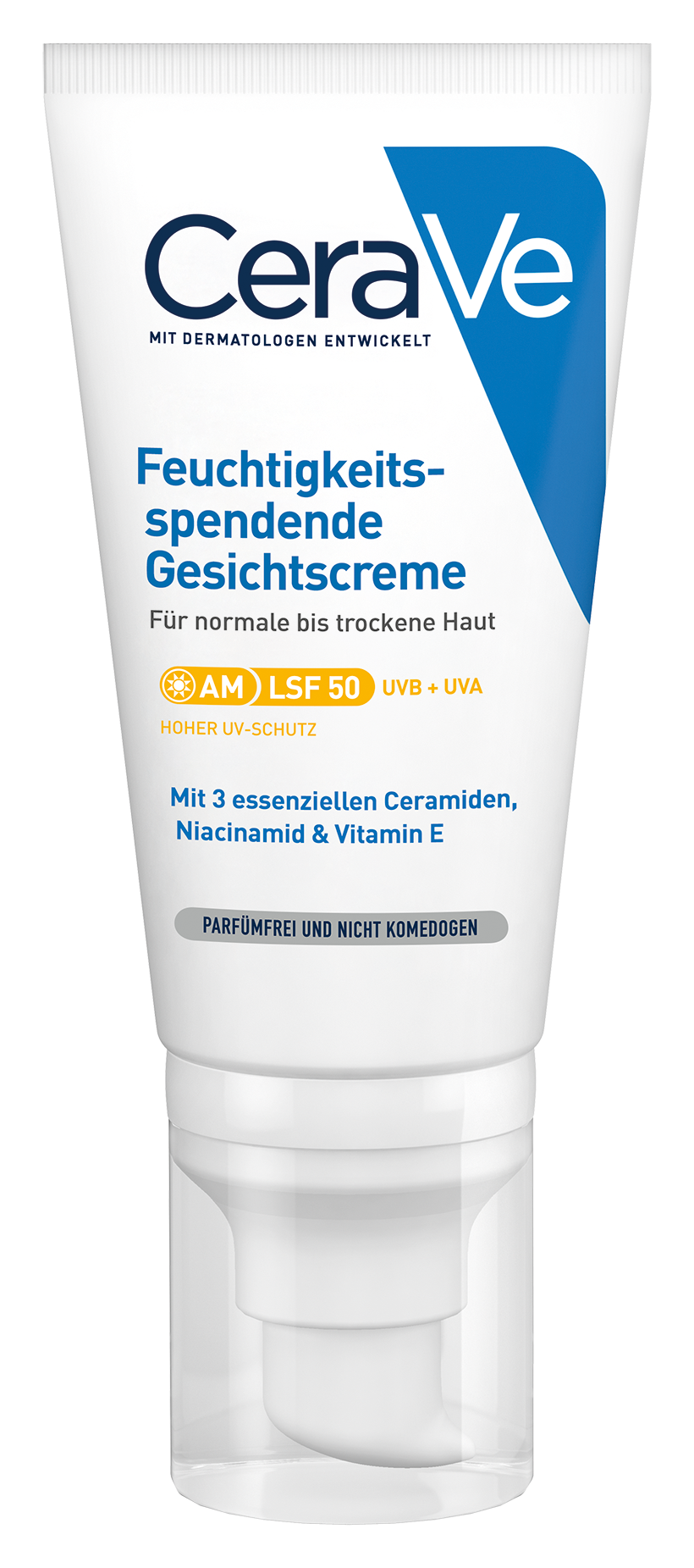 CeraVe Feuchtigkeitsspendende Gesichtscreme mit LSF 50 (52 ml)